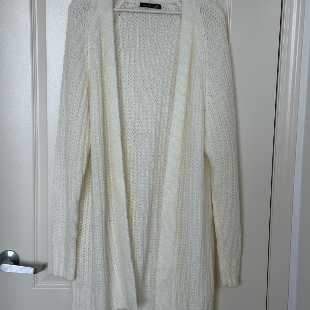 Cream White Knit Cardigan